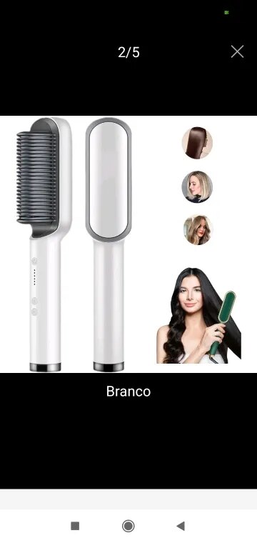 Escova Secadora 5 em 1 - Alisa, Seca, Hidrata, Modela e Anti-Frizz