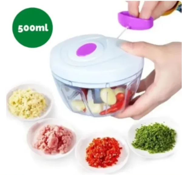 Mini Processador Triturador Manual De Alimentos