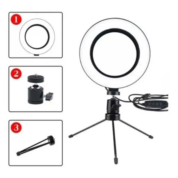 Ring Light Led Mesa Iluminador Pequena 6 Polegada IZELIGHT IZESHOP