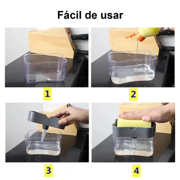 Dispenser de Detergente e Porta Esponja IZEClean 4