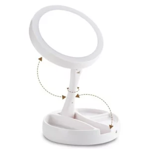 Espelho de Mesa Luz Led Maquiagem Portátil IZEGLAM