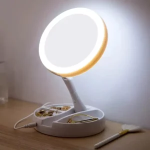 Espelho de Mesa Luz Led Maquiagem Portátil IZEGLAM