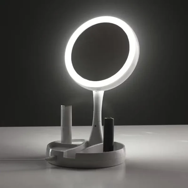 Espelho de Mesa Luz Led Maquiagem Portátil IZEGLAM