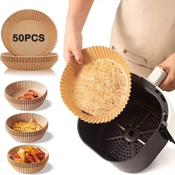 Kit 50 Formas Air Fryer Descartáveis IZECoat