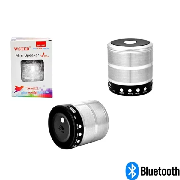 Mini Caixinha Som 887 Bluetooth Portátil USB Mp3 SD CARD V5 Speaker IZETUNE