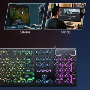 Teclado com Teclas Redondas LED RGB IZEBoard