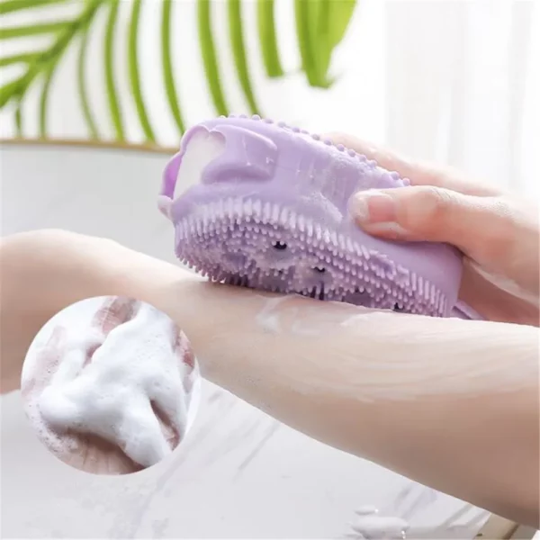 Esponja Bucha Silicone IZESCRUB - Imagem 1 - Limpeza e revitalização para couro cabeludo