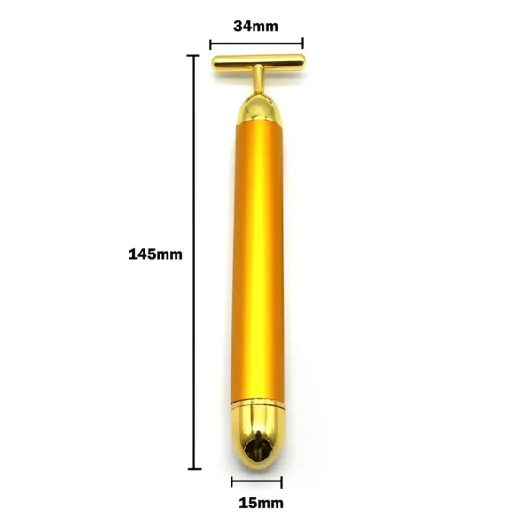 Massageador Facial Vibratório IZEBEAUTYBAR - Imagem 5 - Detalhe da Barra de Germânio Banhada a Ouro