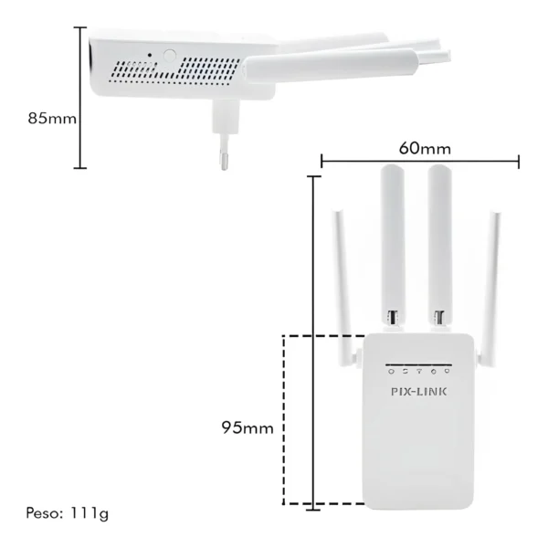 Repetidor Roteador WiFi IZEPIXLINK SIGNAL BOOST