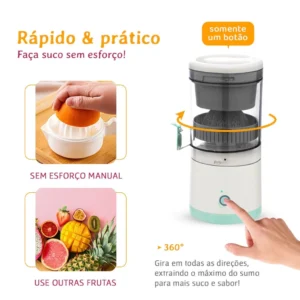 Espremedor de Frutas Elétrico Portátil Bivolt IZEJUICE PRO IZESHOP