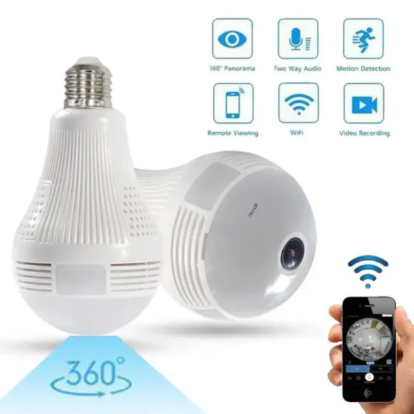 Câmera IP Panorâmica IZESECURITY LAMP IZESHOP