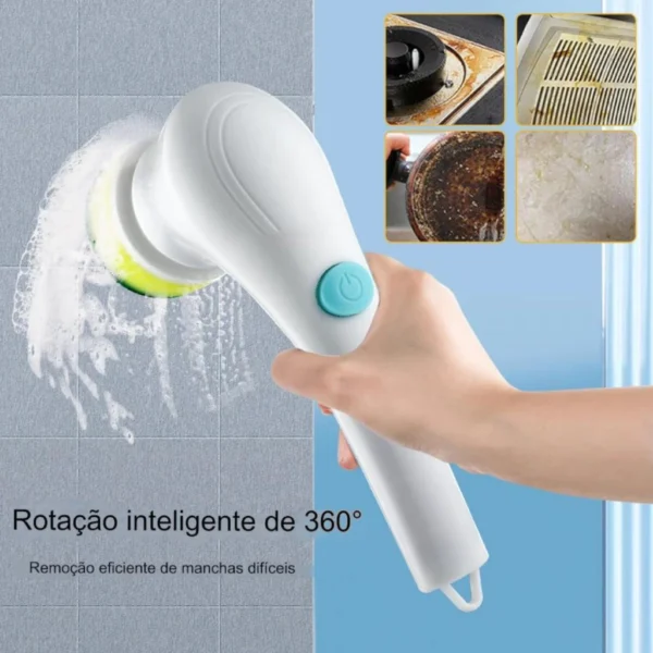 Escova Elétrica 5 em 1 Recarregável Múltiplas Superfícies IZEPOWER CLEAN IZESHOP