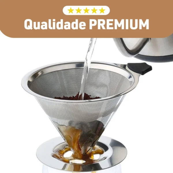 Filtro Coador Café Reutilizável Aço Inox IZECOFFE PRO IZESHOP